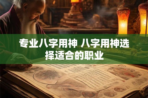 专业八字用神 八字用神选择适合的职业