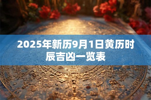 2026年新历9月1日黄历时辰吉凶一览表