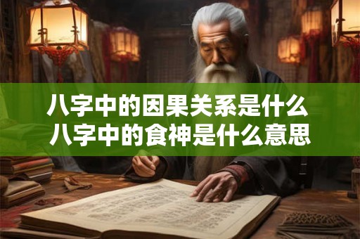 八字中的因果关系是什么 八字中的食神是什么意思