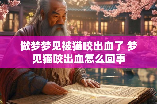 做梦梦见被猫咬出血了 梦见猫咬出血怎么回事