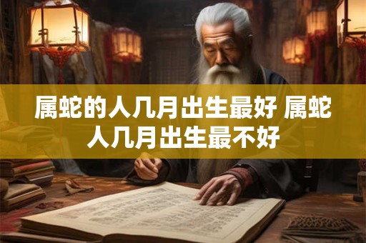 属蛇的人几月出生最好 属蛇人几月出生最不好