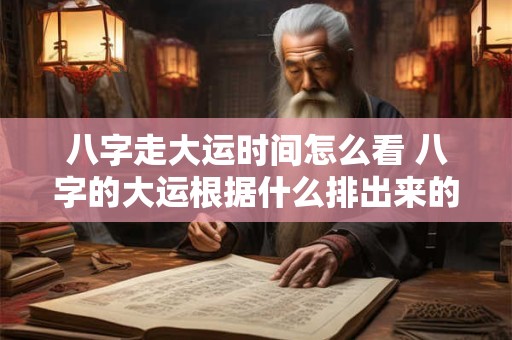 八字走大运时间怎么看 八字的大运根据什么排出来的