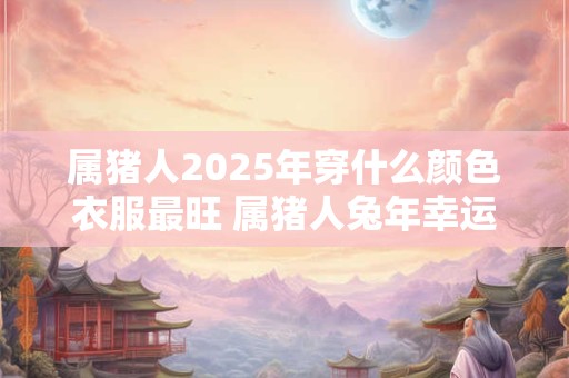 属猪人2025年穿什么颜色衣服最旺 属猪人兔年幸运色是什么