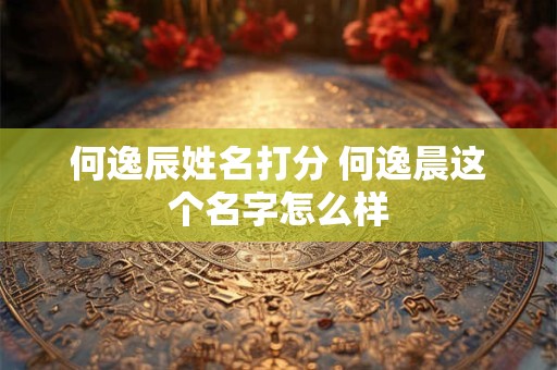 何逸辰姓名打分 何逸晨这个名字怎么样