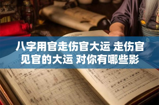 八字用官走伤官大运 走伤官见官的大运 对你有哪些影响