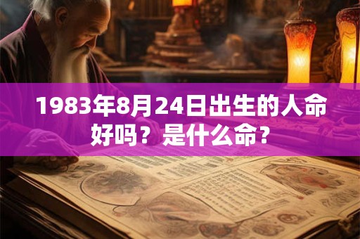 1983年8月24日出生的人命好吗？是什么命？