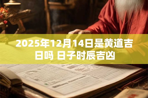 2025年12月14日是黄道吉日吗 日子时辰吉凶
