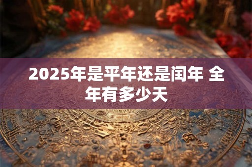 2025年是平年还是闰年 全年有多少天