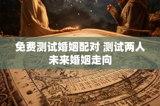 免费测试婚姻配对 测试两人未来婚姻走向