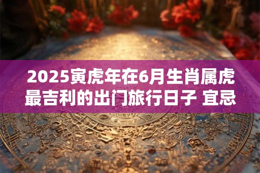2025寅虎年在6月生肖属虎最吉利的出门旅行日子 宜忌分析