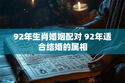 92年生肖婚姻配对 92年适合结婚的属相