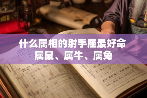 什么属相的射手座最好命 属鼠、属牛、属兔