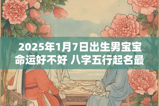2025年1月7日出生男宝宝命运好不好 八字五行起名最全款