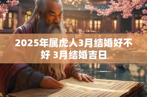 2025年属虎人3月结婚好不好 3月结婚吉日