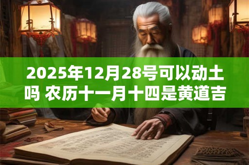 2025年12月28号可以动土吗 农历十一月十四是黄道吉日吗