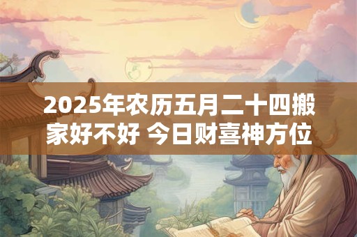 2025年农历五月二十四搬家好不好 今日财喜神方位