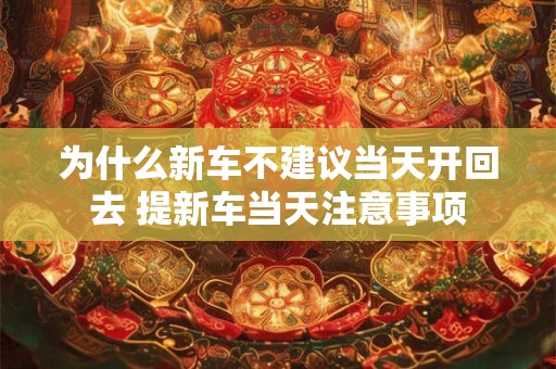 为什么新车不建议当天开回去 提新车当天注意事项