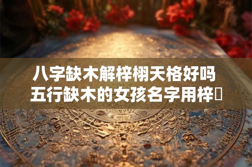 八字缺木解梓栩天格好吗 五行缺木的女孩名字用梓玥可以吗