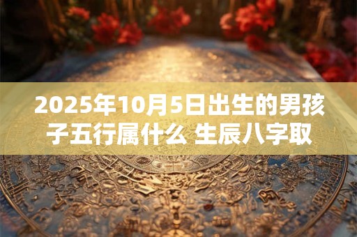 2025年10月5日出生的男孩子五行属什么 生辰八字取名