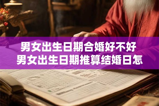男女出生日期合婚好不好 男女出生日期推算结婚日怎么算的