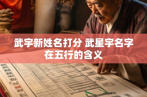 武宇新姓名打分 武星宇名字在五行的含义