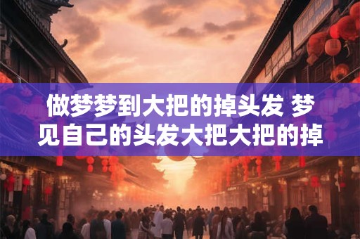 做梦梦到大把的掉头发 梦见自己的头发大把大把的掉