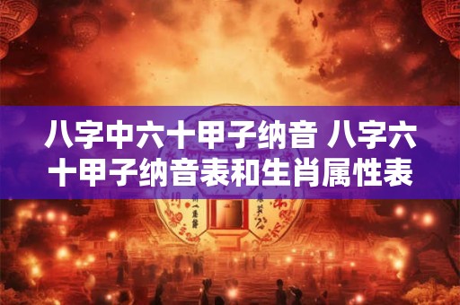 八字中六十甲子纳音 八字六十甲子纳音表和生肖属性表