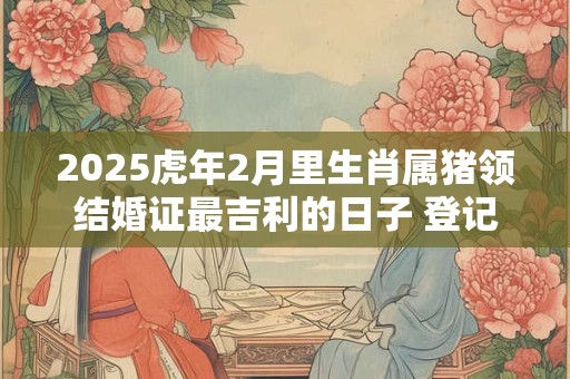 2025虎年2月里生肖属猪领结婚证最吉利的日子 登记好时机