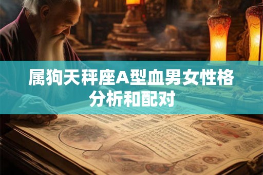 属狗天秤座A型血男女性格分析和配对