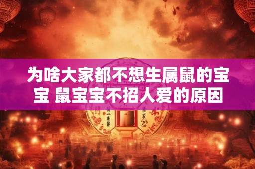 为啥大家都不想生属鼠的宝宝 鼠宝宝不招人爱的原因