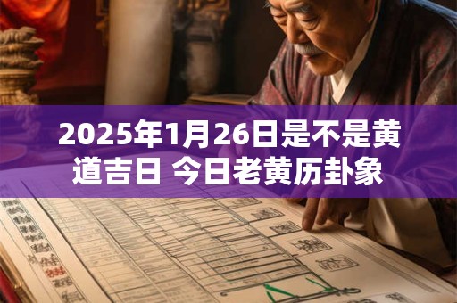 2025年1月26日是不是黄道吉日 今日老黄历卦象
