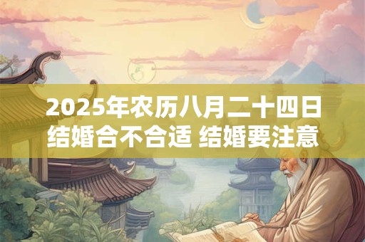 2025年农历八月二十四日结婚合不合适 结婚要注意什么