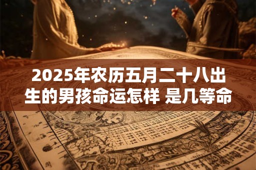 2025年农历五月二十八出生的男孩命运怎样 是几等命