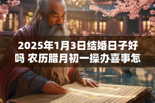 2025年1月3日结婚日子好吗 农历腊月初一操办喜事怎么样