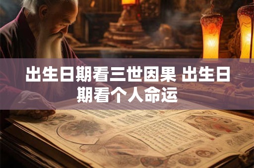 出生日期看三世因果 出生日期看个人命运