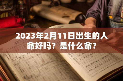 2023年2月11日出生的人命好吗？是什么命？