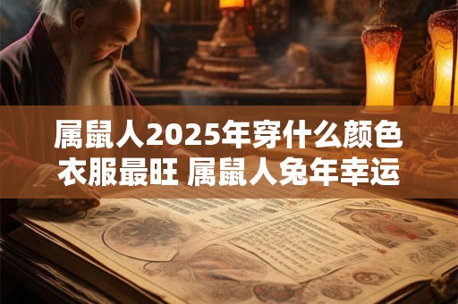 属鼠人2025年穿什么颜色衣服最旺 属鼠人兔年幸运色是什么