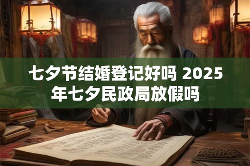 七夕节结婚登记好吗 2026年七夕民政局放假吗