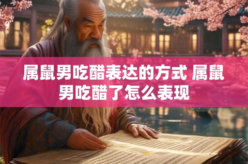 属鼠男吃醋表达的方式 属鼠男吃醋了怎么表现