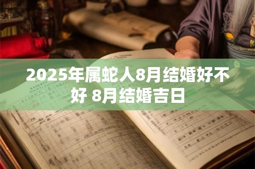 2025年属蛇人8月结婚好不好 8月结婚吉日 2025年属蛇人8月结婚好不好 8月结婚吉日