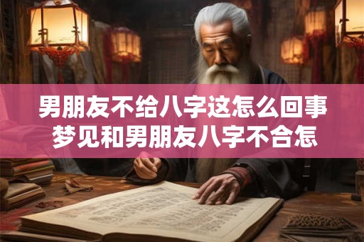 男朋友不给八字这怎么回事 梦见和男朋友八字不合怎么回事