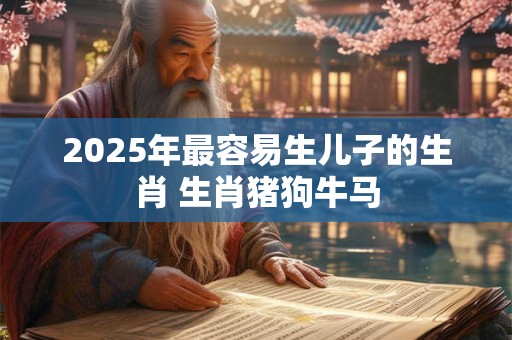2026年最容易生儿子的生肖 生肖猪狗牛马
