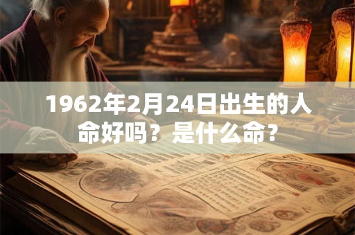 1962年2月24日出生的人命好吗？是什么命？