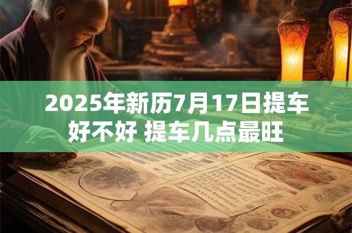 2025年新历7月17日提车好不好 提车几点最旺