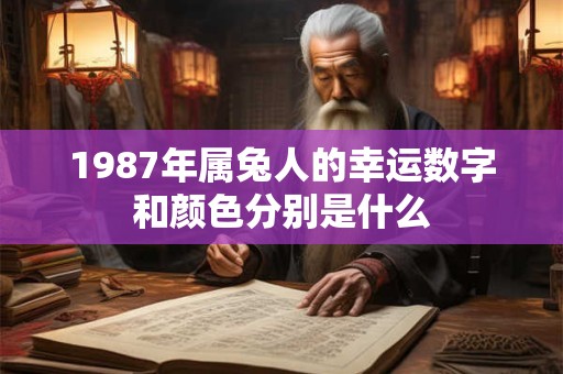 1987年属兔人的幸运数字和颜色分别是什么