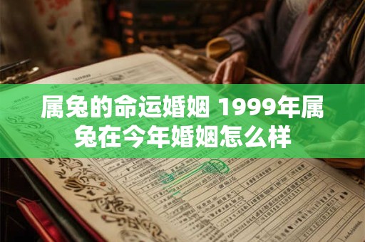 属兔的命运婚姻 1999年属兔在今年婚姻怎么样