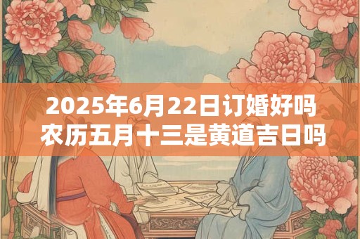 2025年6月22日订婚好吗 农历五月十三是黄道吉日吗