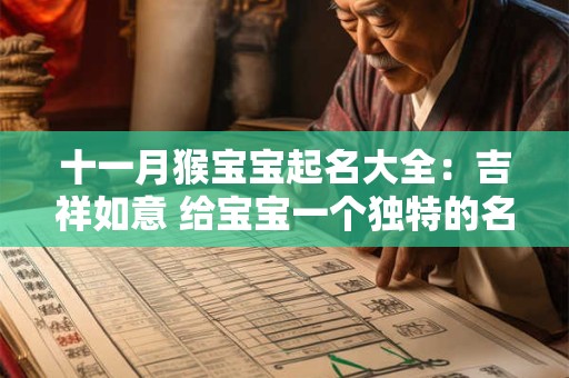 十一月猴宝宝起名大全：吉祥如意 给宝宝一个独特的名字