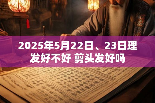2025年5月22日、23日理发好不好 剪头发好吗