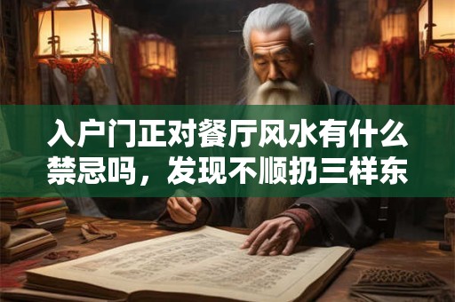 入户门正对餐厅风水有什么禁忌吗，发现不顺扔三样东西